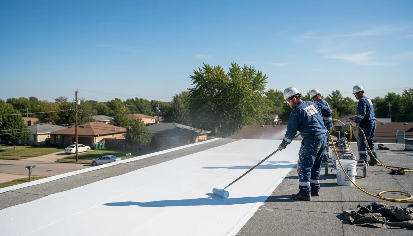 Commercial roof coating in Osage, IA near me